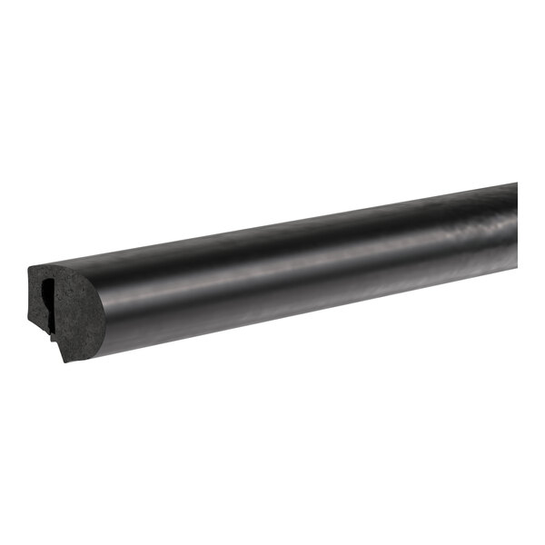 A black rubber Vulcan door seal with a long handle.