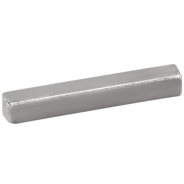a close-up of a silver rectangular object