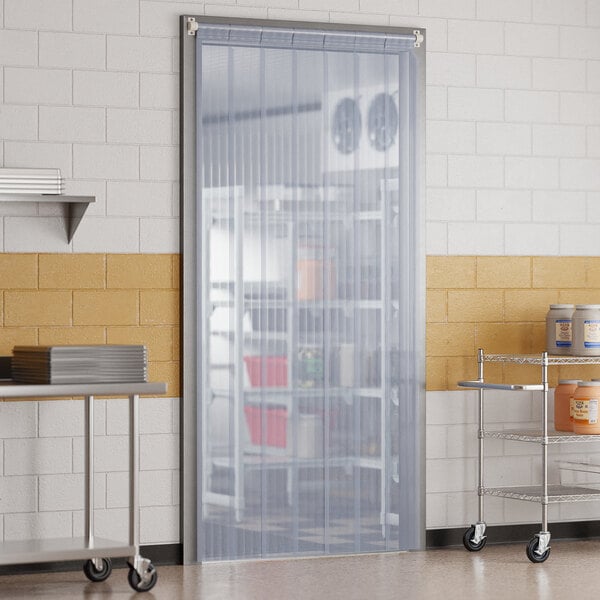 Curtron M108-PR-4796 47" x 96" Polar Reinforced Step-In Refrigerator / Freezer Strip Door