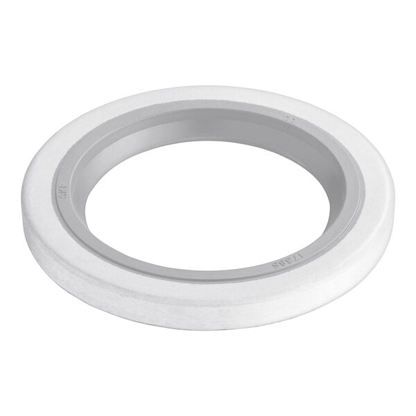 A white rubber circle with a white circle inside