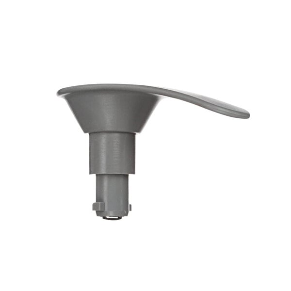A grey plastic Robot Coupe Scrapping Arm Handle.