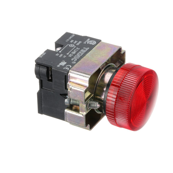 The light body for a Meiko dishwasher with a red lens and a red light switch.