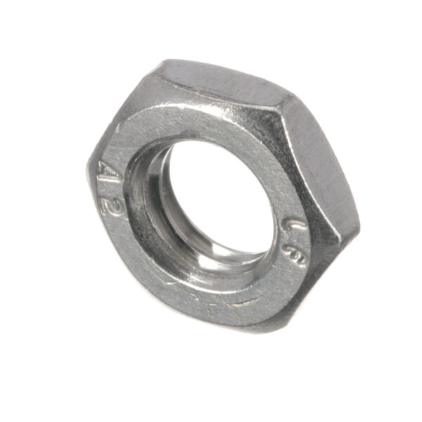 A close-up of a hexagonal Meiko nut.