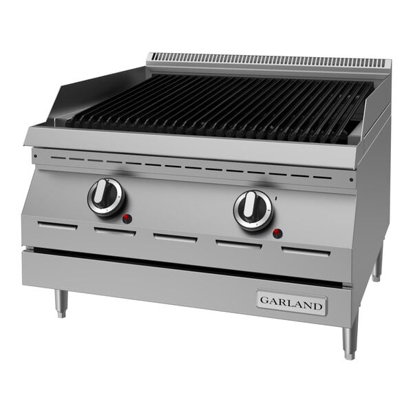Garland GD-24RBFF Designer Series Natural Gas 24" Radiant Charbroiler with Flame Failure Protection - 60,000 BTU