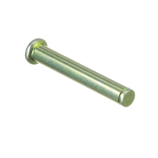 A close-up of a metal Vulcan door clevis pin.