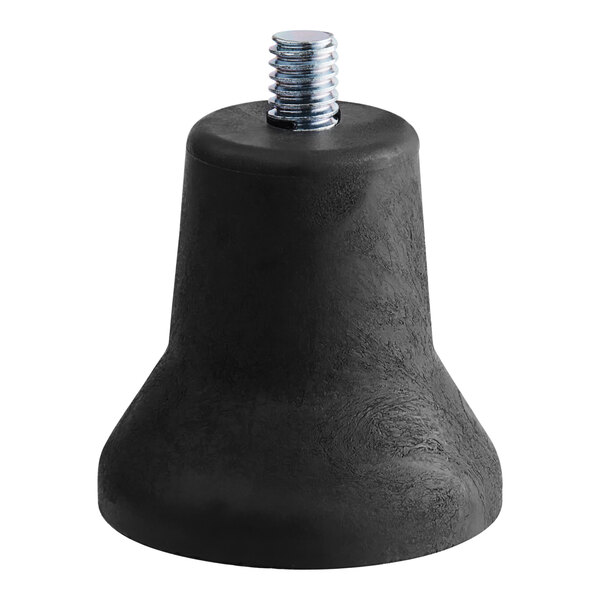 A black rubber Hobart foot with a screw on top.