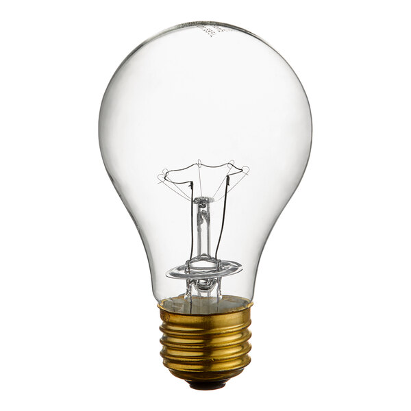 A close up of a Henny Penny light bulb with a wire.