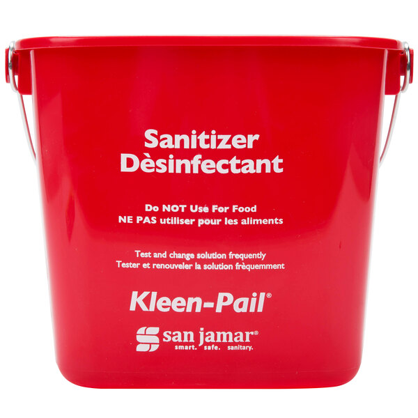 Secchio San Jamar Kleen Pail Pro - 6 Quart, Rosso, Per Ristoranti - Foto 7
