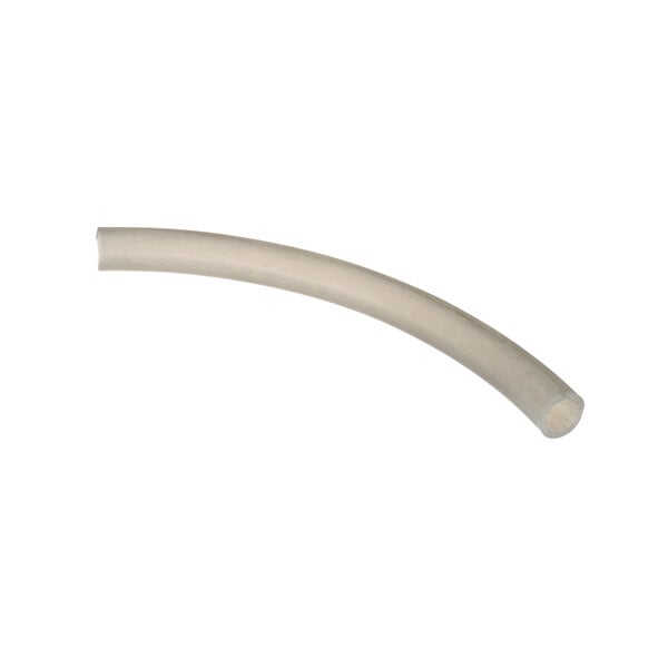 A white plastic tube with a long end on a white background.