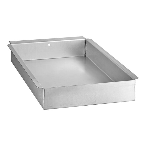 An American Range grease can assembly, a silver rectangular metal box with a hole in the middle.