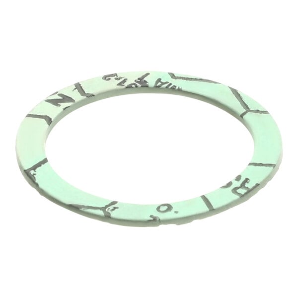 A green rubber Convotherm gasket with black text.