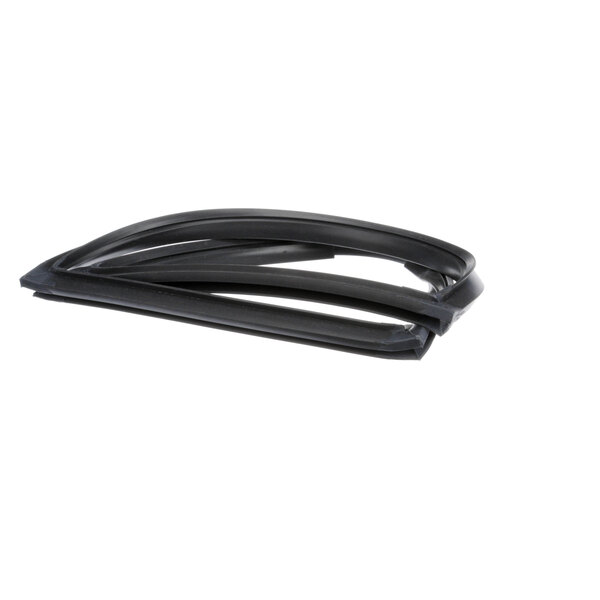 A black rubber drawer gasket for a smoker.