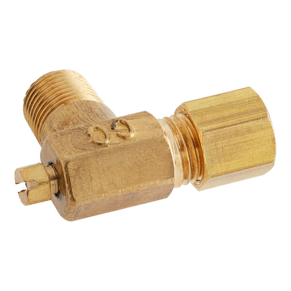 An American Range pilot valve with a brass nut.