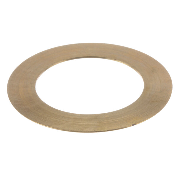 A close-up of a circular metal Stephan washer on a white background.