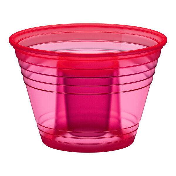 Fineline Quenchers 4112-RD Blaster Bomb Shot Cups / Power Bombs Neon Red - 500/Case