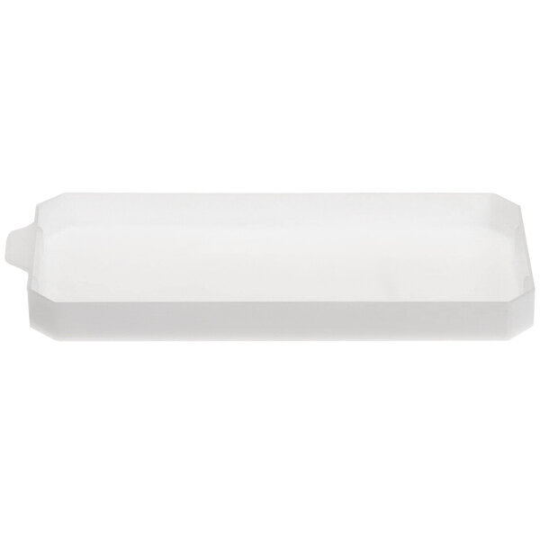 A white rectangular hopper cover with a white border.