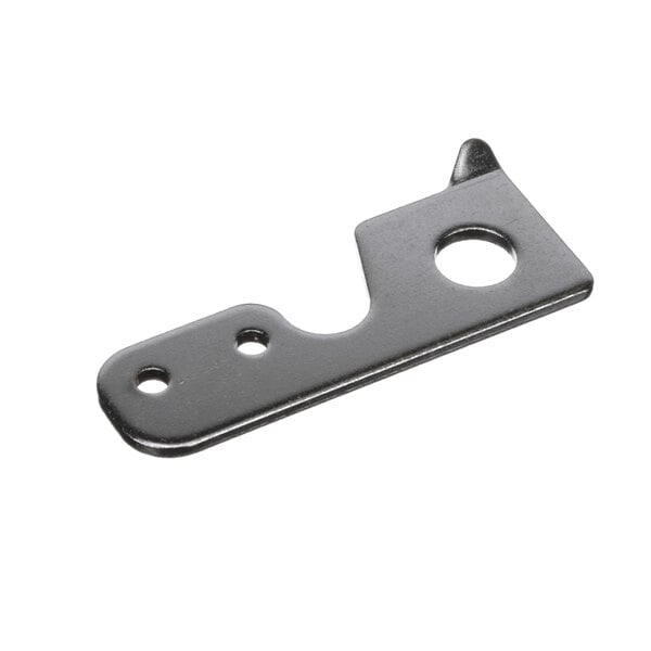 A Traulsen door stop metal piece with holes.