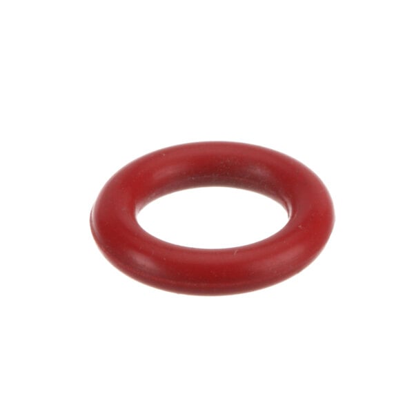 a red round object on a white background