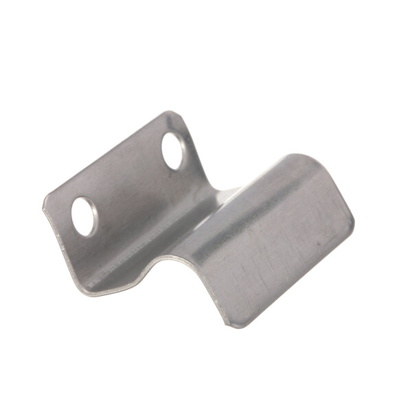 A stainless steel Duke guide lug with holes on the side.