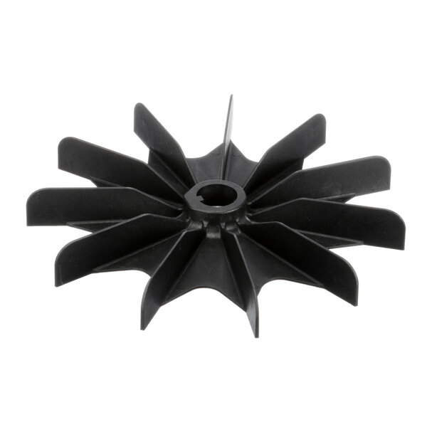 A black plastic fan blade.