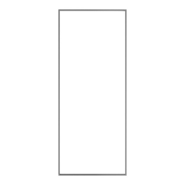 A white rectangular gasket with black lines.