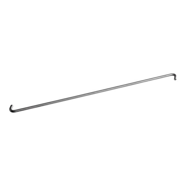 A long thin metal rod with a hook on the end.