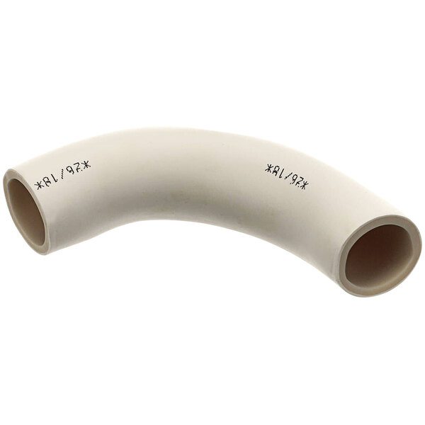 A white Rational suction hose elbow with black text.