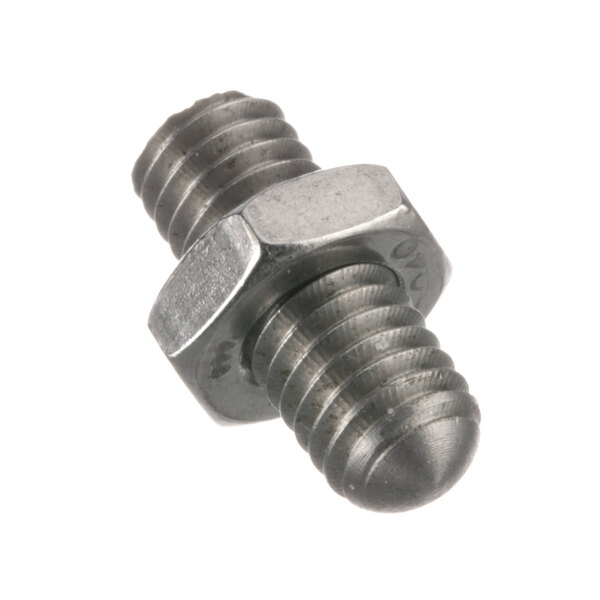 A stainless steel threaded stud assembly.