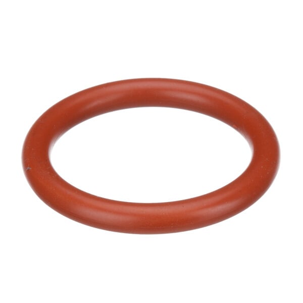 A round orange rubber o-ring.