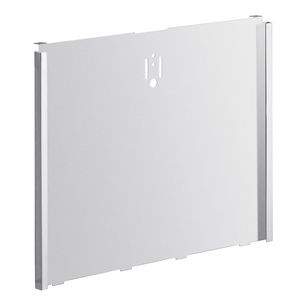 A white rectangular front panel with a hole for a Manitowoc ice machine.