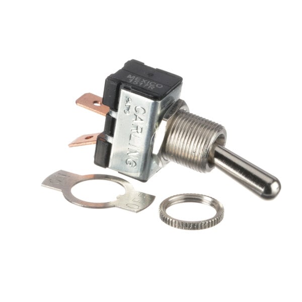 close-up of a switch with a screw