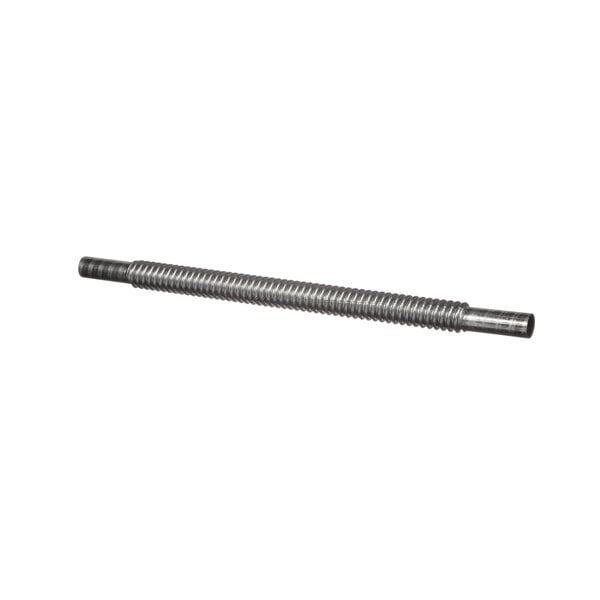 A stainless steel flex tube with a threaded metal rod.