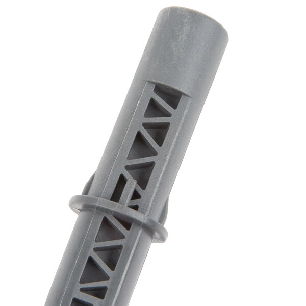 A grey plastic tool for Robot Coupe immersion blenders with holes.