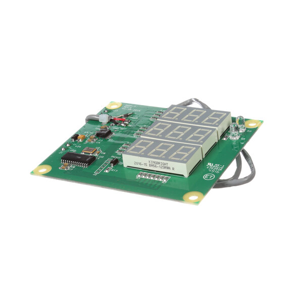 A green Jackson display board with a small electronic device.