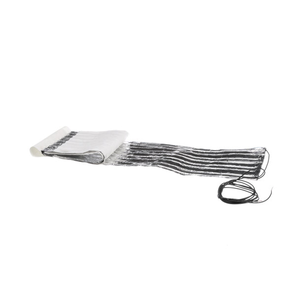 A white and black Franke heater foil wrap with a black and white stripe.