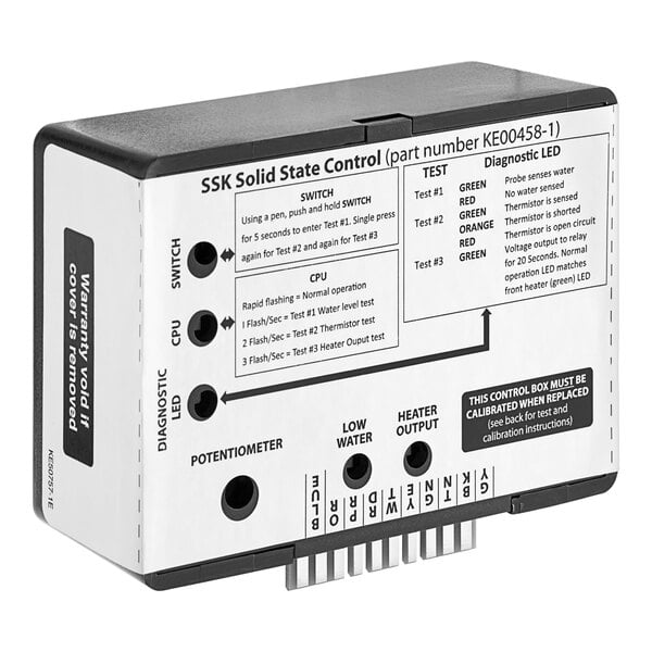 A close-up of a Cleveland Control Box for the S-Series control system.