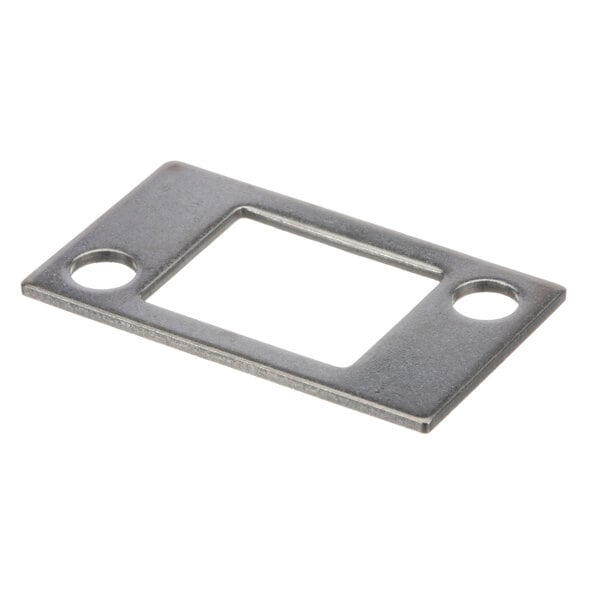 A metal rectangular TurboChef shim with holes.