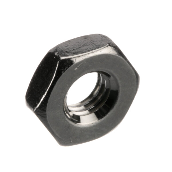 A close-up of a black Henny Penny nut.