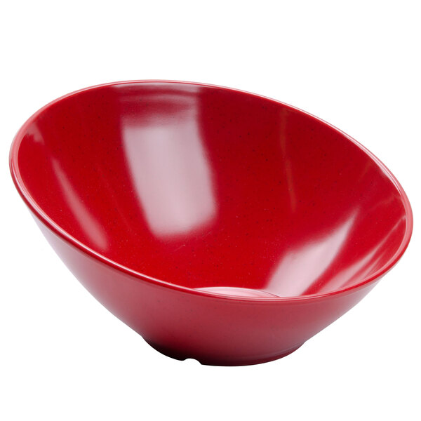 A red GET Red Sensation slanted catering bowl.