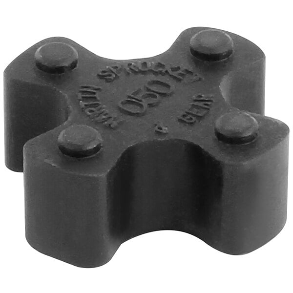 A black plastic TurboChef coupling with five holes.