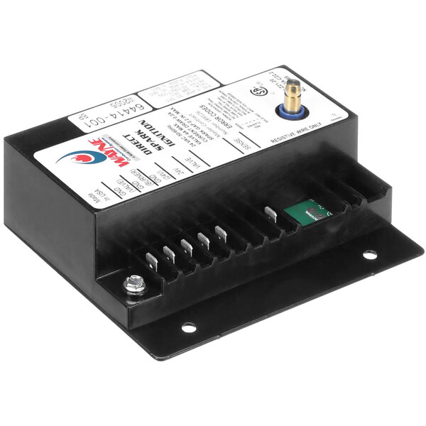 A black rectangular Crown Steam DSI power supply module with a white label.