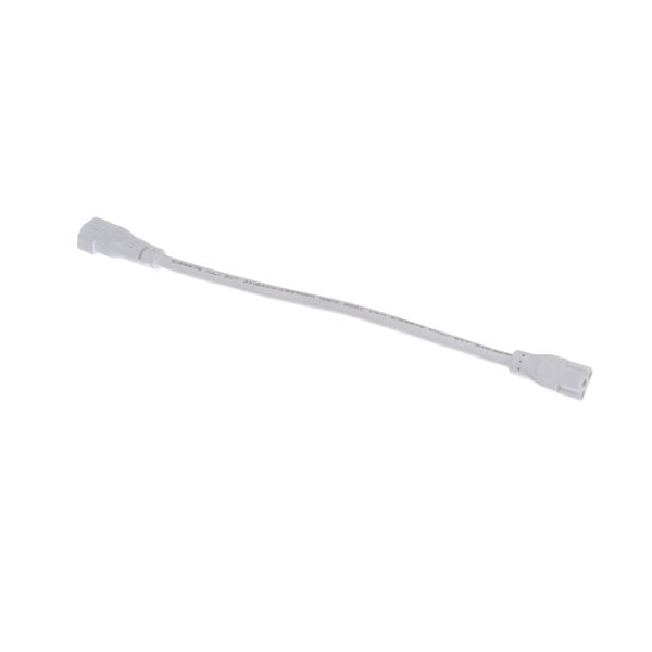 A white Randell LED light connecting cable with two white connectors.