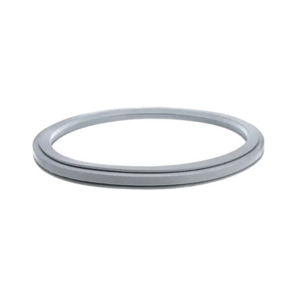 A round grey and white Alliance Laundry door gasket.