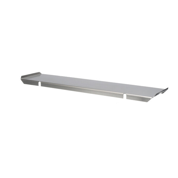 A stainless steel Henny Penny pan support with metal handles.