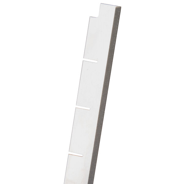 A white rectangular Nemco 1/2" square cut blade set with holes in it.