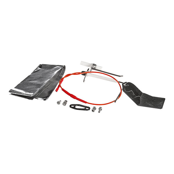 A Cleveland Ignition Ground Electrode Con in a black bag with a red stripe.