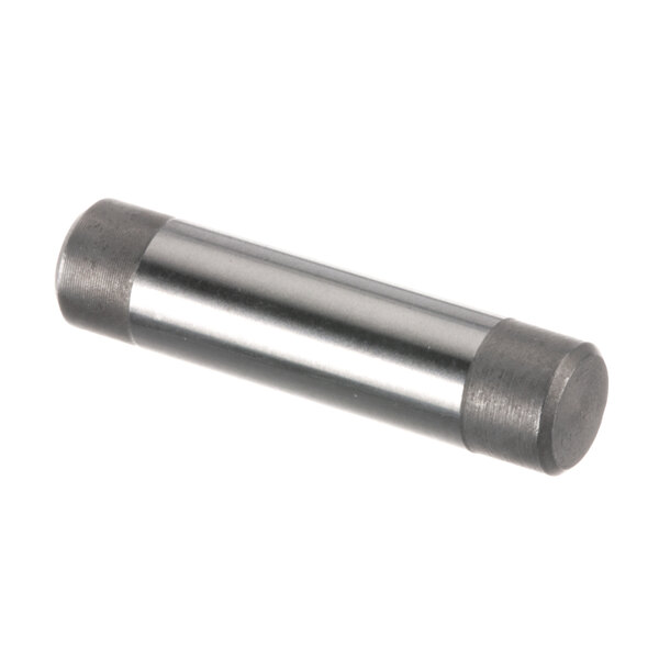 A Robot Coupe stainless steel metal cylinder with a round cap.