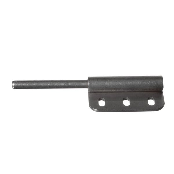 A Food Warming Equipment metal hinge with two holes.