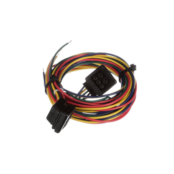 A close-up of a black plug with several colored wires connected to a Structural Concepts 76118 Female Plug.
