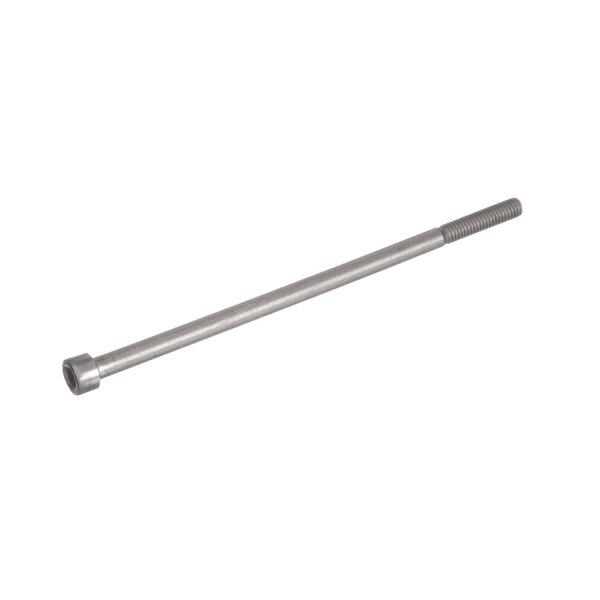 A long silver screw with a hexagon head.